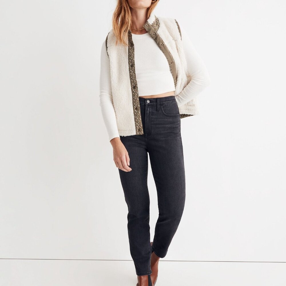 Madewell Tall High-Rise Slim Straight‎ Jeans in Richgrove Wash SIZE 32T NH338